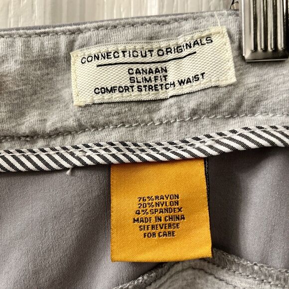 Tailor Vintage 36x30 Canaan Slim Fit Performance Tech Pant Rayon Cement $108 - Picture 9 of 13